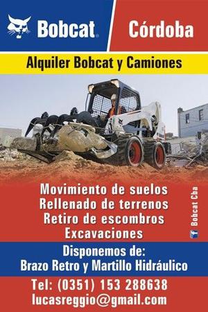 Alquilo BObcat s530 y Camiones
