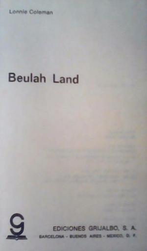 BEULAH LAND - PRIMERA EDICIÓN