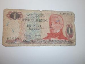 Billete Antiguo 1 peso argentino