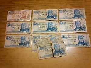 Billetes antiguos de Argentina ideal coleccionista VENDO!