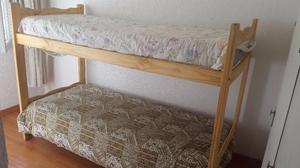 Cama cucheta de pino