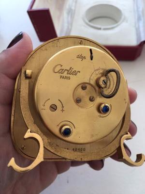 Cartier París Reloj De Mesa Antiguo Despertador Funcionando