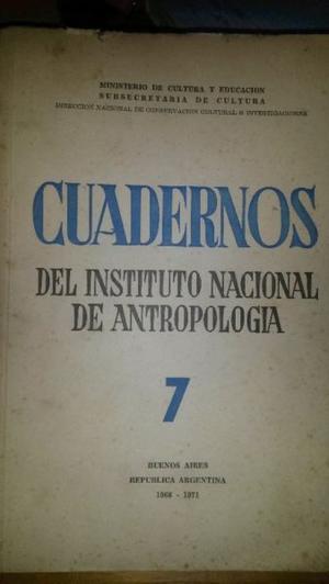 Cuadernos del instituto nacional de antropologia