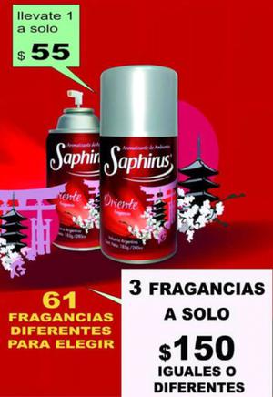 Fragancias en Aerosol Saphirus