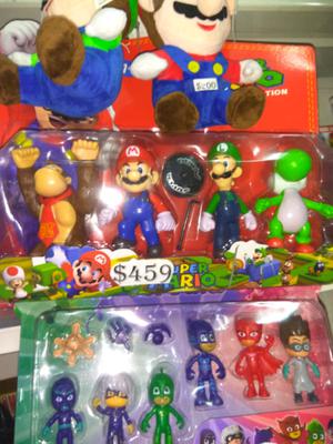 Mario Bross set de muñecos $459