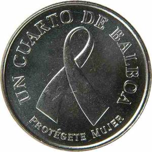 Panama 1/4 Balboa  - Conmemorativa Cancer De Mama