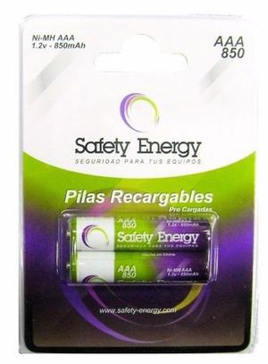 Pila Aaa 850Mah Safety Energy Recargables Pack X2 - La Plata