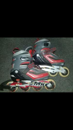 Rollers Stark Profesionales Extendibles () Abec Rojos.