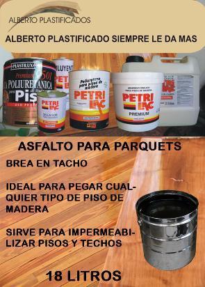 asfalto para parquet (brea) x 18 lt