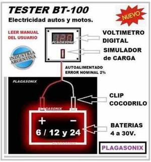 tester probador baterias bt-100 onutronix te.: 