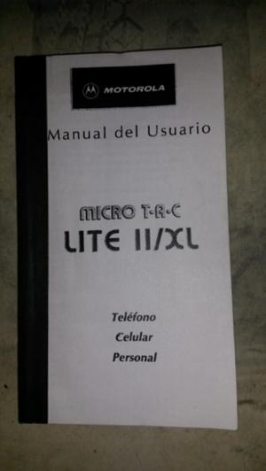 Manual Del Usuario Celular Motorola Micro Tac Lite Ii/xl