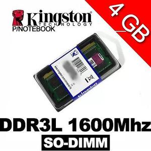 Memoria NOTEBOOK Kingston DDR3L 4Gb Mhz SODIMM