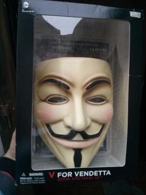 Máscara Original + Libro V For Vendetta (Originales)