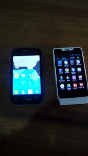 Vendo 2 celulares con detalles a $ los 2