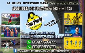 ALQUILER DE PLAYSTATION 3 - PS3 - P/TODO EVENTO - TUCUMAN