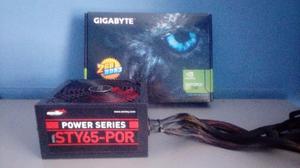 COMBO IMPERDIBLE !! GEFORCE GT 730 FUENTE 650W REALES