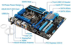 Intel Core Ik + Asus P8Z77-V PRO + 2x4GB Kingston