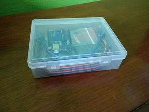 Kit Arduino Uno + Caja Plastica + Lcd + Proto+ 2 módulos