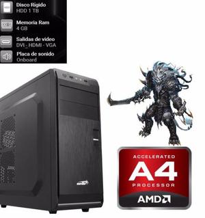 PC AMD 1 TB / 4 GB RAM / A series / HD d NUEVA! NO
