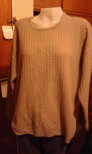 SWEATER MARRON CLARO LABRADO TALLE XXL O 5