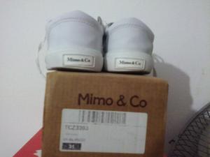 Zapatillas de cuero marca mimo unisex numero 31poco uso!