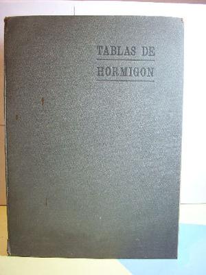 antiguo libro tablas de hormigon -principios del siglo 20