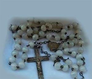 rosario para niño niña antiguo en nacar