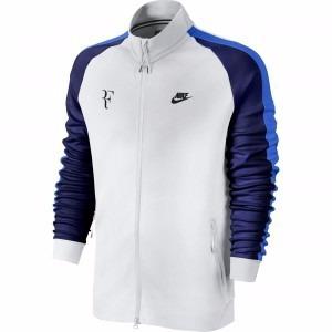 Campera Nike Roger Federer Blanca Azul Algodón Atp 