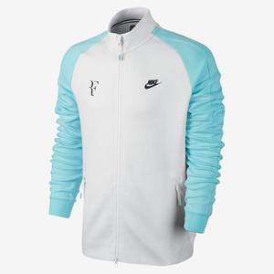 Campera Nike Roger Federer Blanca Celeste Algodón Tenis Atp