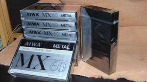 Cassettes de audio AIWA METAL nuevos sellados, japan
