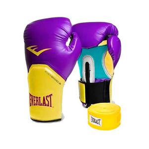 Combo Box Everlast:guantes Elite  Oz+par Vendas 180