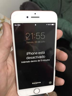 IPhone 7 rosa bloqueado