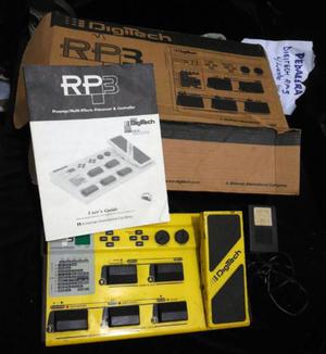 PEDALERA Digitech rp3 con caja manual y transformador