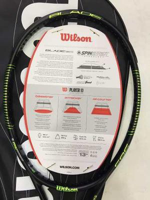 Raqueta Tenis Wilson Blx Blade 98 S + Cuerda Anti Cubre