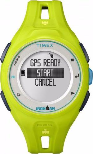 Reloj Timex Ironman 5k875 Gps Run X20 Correr Running Verde