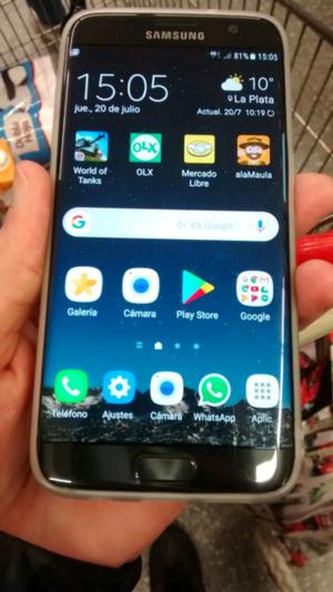 Samsung galaxy s7 edge 32gb detalle en la pantalla