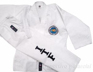 Traje Taekwondo Itf Dobok Shiai Talles 5a7 Acrocel Uniformes