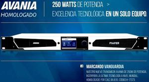 Transmisor Fm Mafer Avania 250w Homologado All In One Full