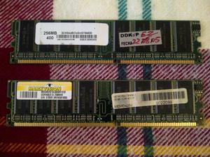 dos Memorias RAM DDRMB