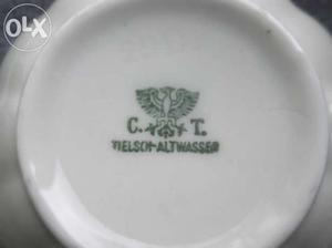 plato antiguo porcelana alemana tilson-alwasser - olivos