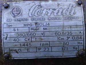 Motor Trifasico 40 Cv Hp Corradi