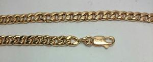 Pulsera Groumet Oro18k 9,6grs X 23cm Hombre Mujer Garantia