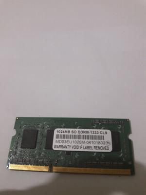 Memoria ram ddr3 de 1gb netbooks