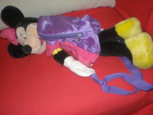 Muñeco Minnie Que Tiene Mochila Y Es Mochila 53 Cm. Largo