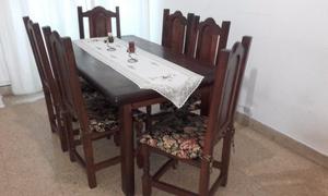 Oportunidad - Juego de Comedor de Algarrobo Macizo