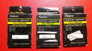 Roland R8 tarjetas rom libreria de sonidos x3