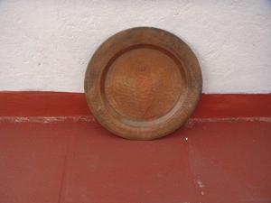 Bandeja de bronce antiguo