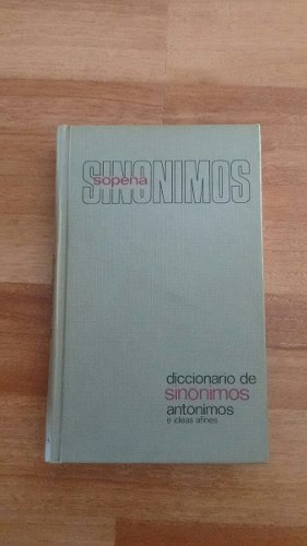 Libro, Sinónimos, Diccionario De Sinónimos Y Antónimos