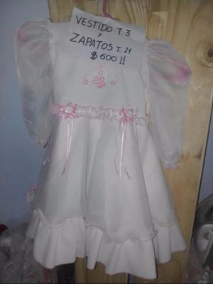 vestido de bautismo buena calidad t 3