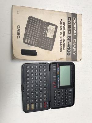 Agenda y calculadora Casio antigua